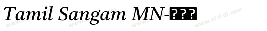 Tamil Sangam MN字体转换